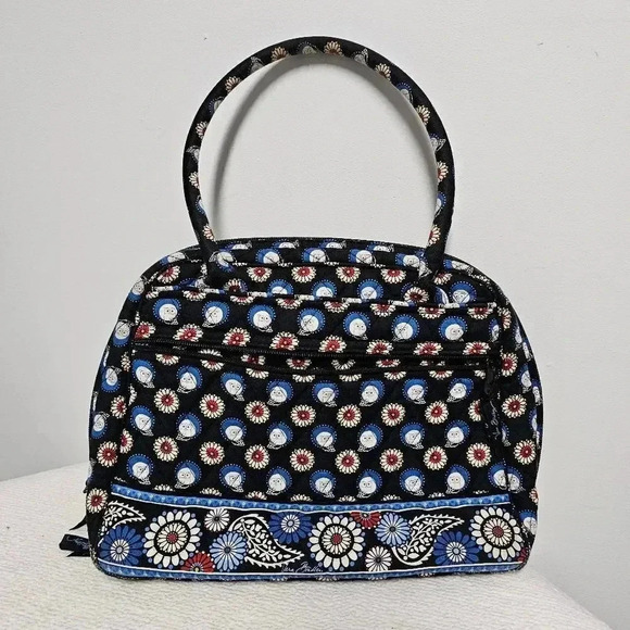 Vera Bradley retired owl print satchel 2 pc set wallet & bag - Picture 2 of 13